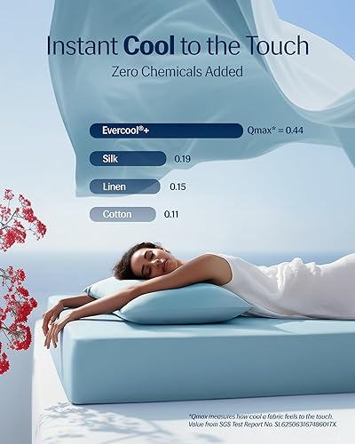 Miniatura 38 de REST® Evercool®+ - Juego de sábanas de iniciación, color marfil Cali King, sábanas transpirables para personas que duermen con calor y sudores