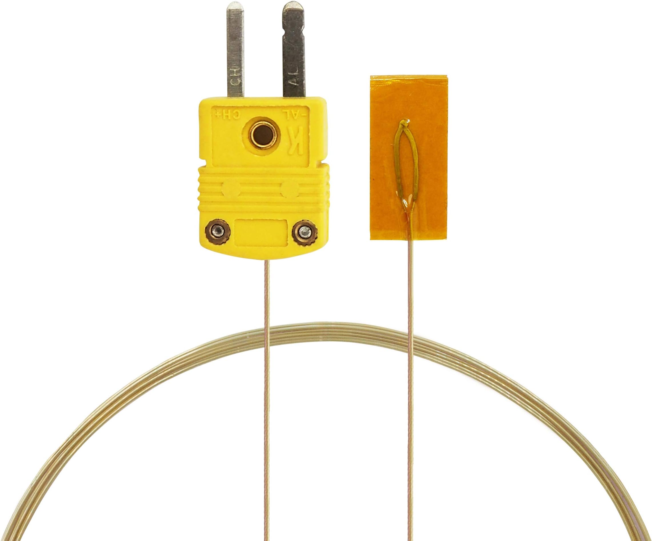 PerfectPrime TL0225, Surface Contact,0.25 mm Diameter, K-Type Sensor Probe with Sticker for K-Type Thermocouple Thermoemter/Meter, Temperature Range up to 200 °C/ 392°F