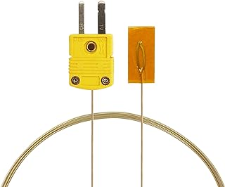 PerfectPrime TL0225, Surface Contact,0.25 mm Diameter, K-Type Sensor Probe with Sticker for K-Type Thermocouple Thermoemter/Meter, Temperature Range up to 200 °C/ 392°F