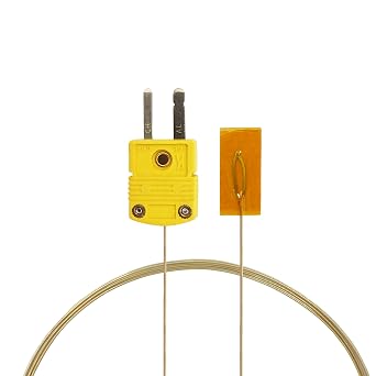 PerfectPrime TL0225, Surface Contact,0.25 mm Diameter, K-Type Sensor Probe with Sticker for K-Type Thermocouple Thermoemter/Meter, Temperature Range up to 200 C/ 392F
