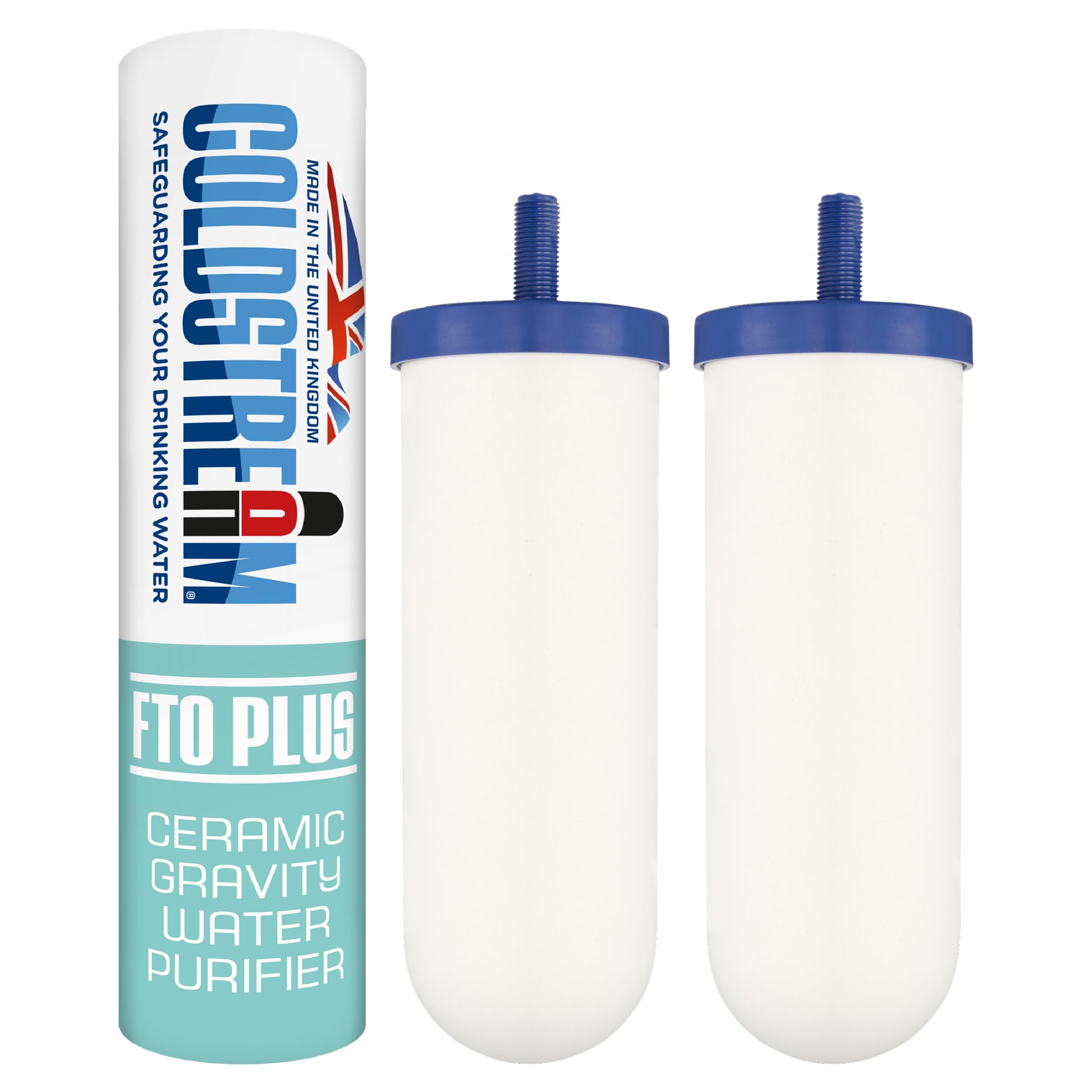 Coldstream Filtre à gravité de remplacement CF163W, mise à niveau compatible avec boîtiers de filtre à gravité en acier inoxydable (2)