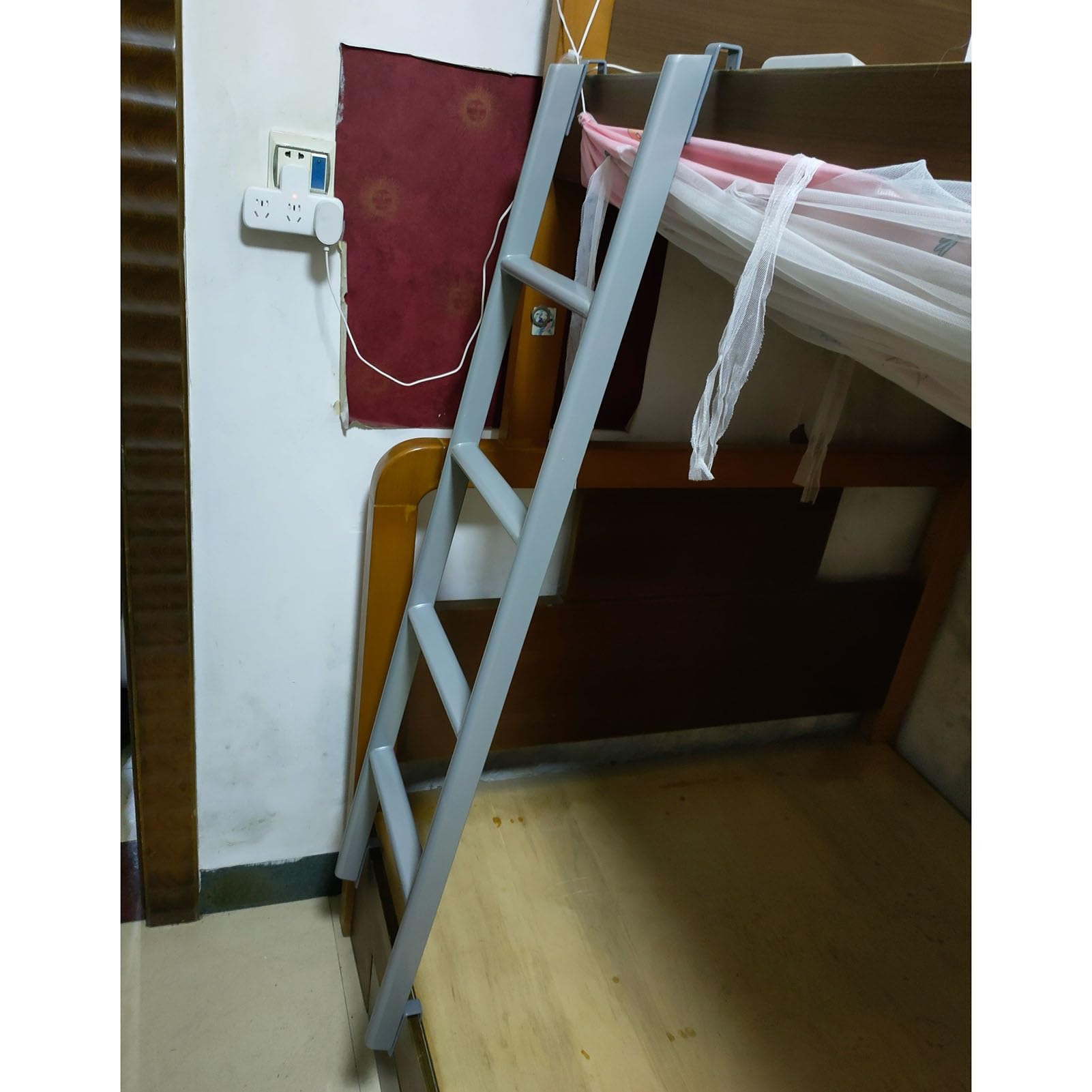 Generico Scala per Letto a Castello/soppalco per Interni, Resistente, Regolabile, per roulotte, con Ganci di Montaggio, Alta 40 47 49 51 53 55 57 59 Pollici, Scala da Arrampicata per Adulti