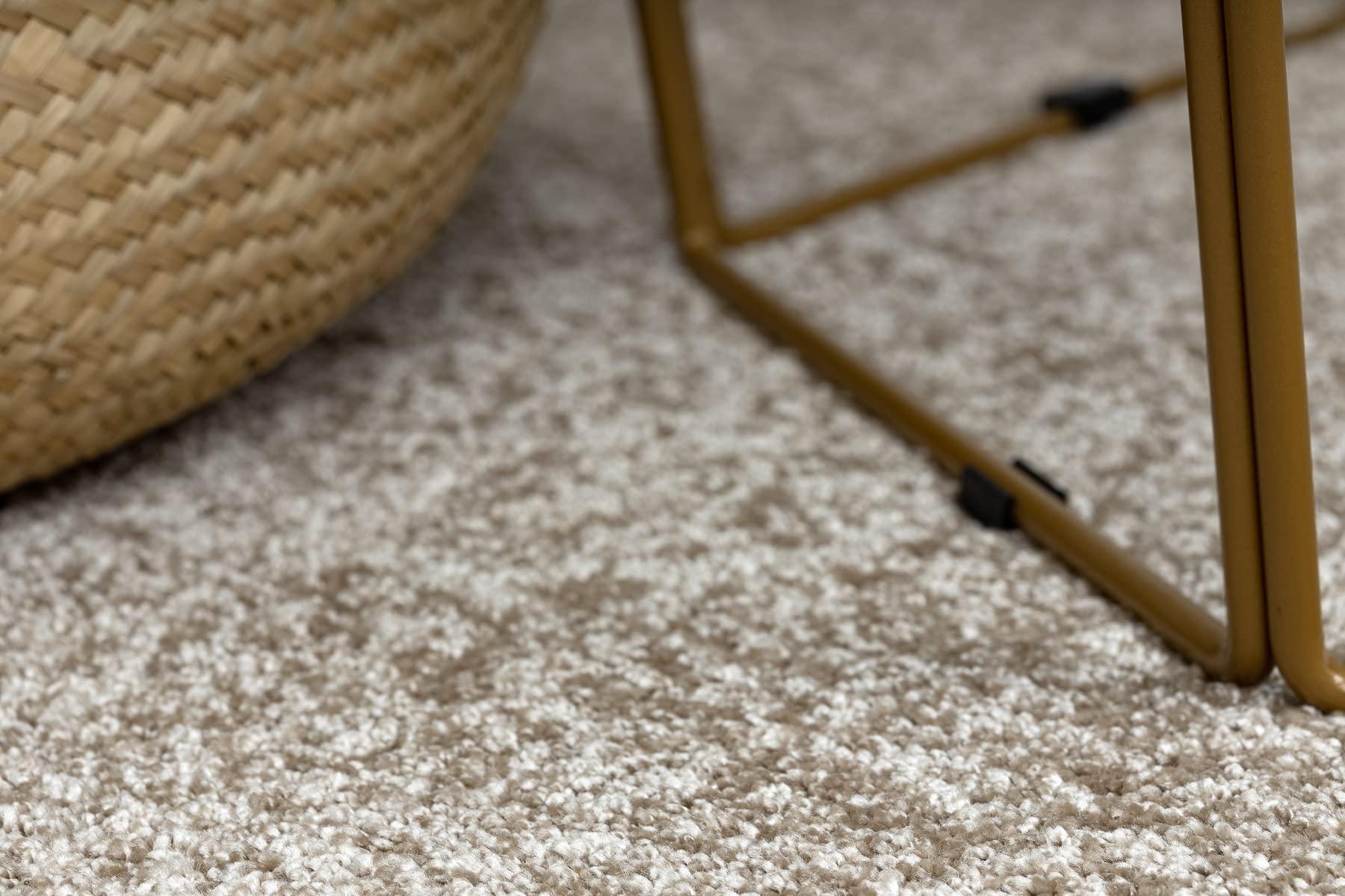 rugsx Alfombra Santa FE para salón y Dormitorio Beige Redondo 150 cm