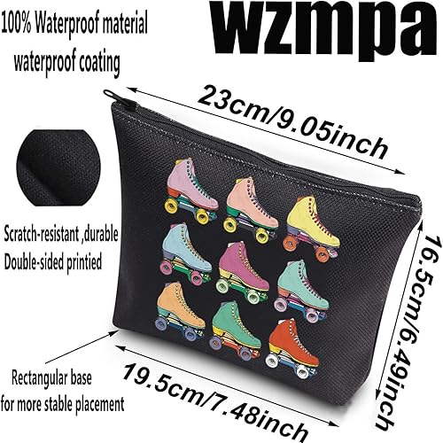 Miniatura 2 de WZMPA Roller Skater - Bolsa de maquillaje para cosméticos patinaje sobre ruedas regalos para amantes de los patinadores regalo para niñas patines
