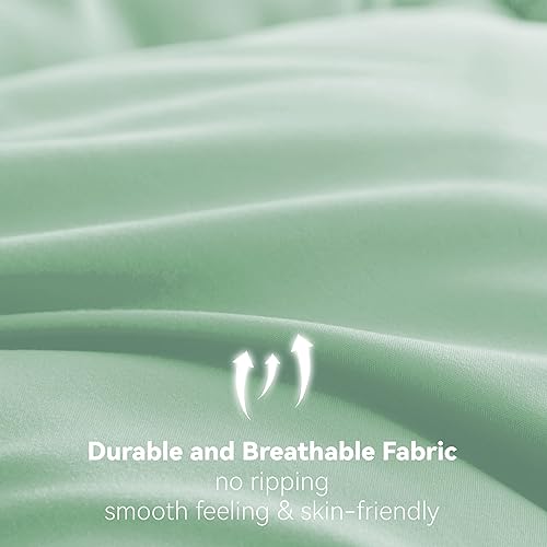 Miniatura 4 de Edredón alternativo ligero de plumón verde, relleno de poliéster para todas las estaciones, edredón de edredón, tela de microfibra cepillada