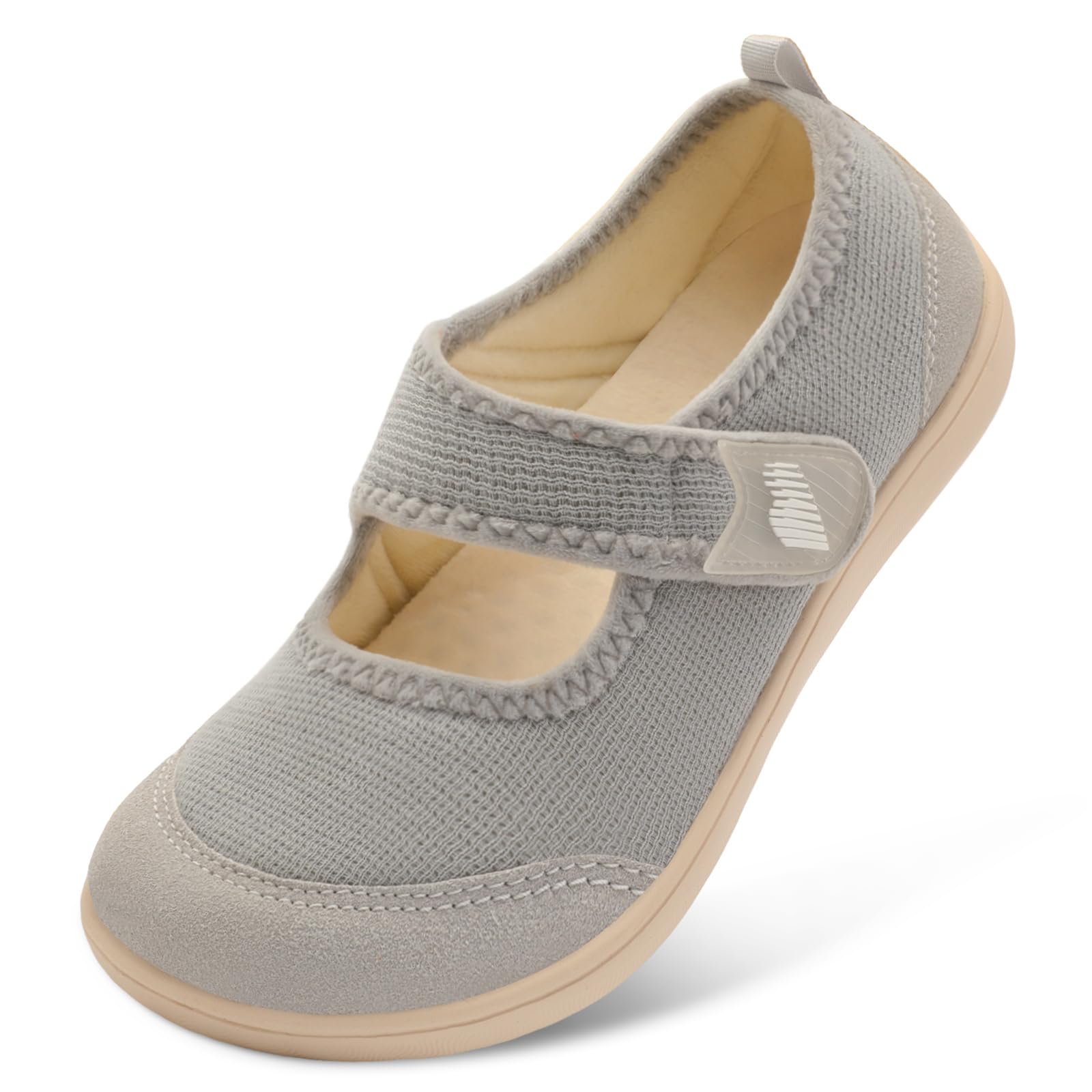 BARERUN Womens Slippers Wide Diabetic Shoes for Women Adjustable House Slippers Swollen Bunions Neuropathy House Shoes Stable Non Slip Barefoot