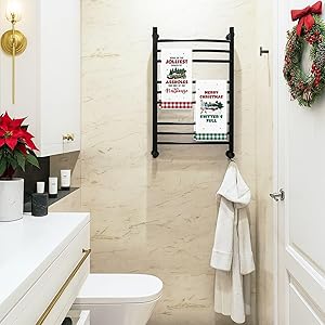 Cheroloven Christmas Vacation Decorations, 2 Pack Funny Holiday Kitchen Towels, Griswold Family Cousin Eddie Christmas Vacation Merch Gifts, Holiday Bathroom Decor Hand Towels, White Elephant Gifts