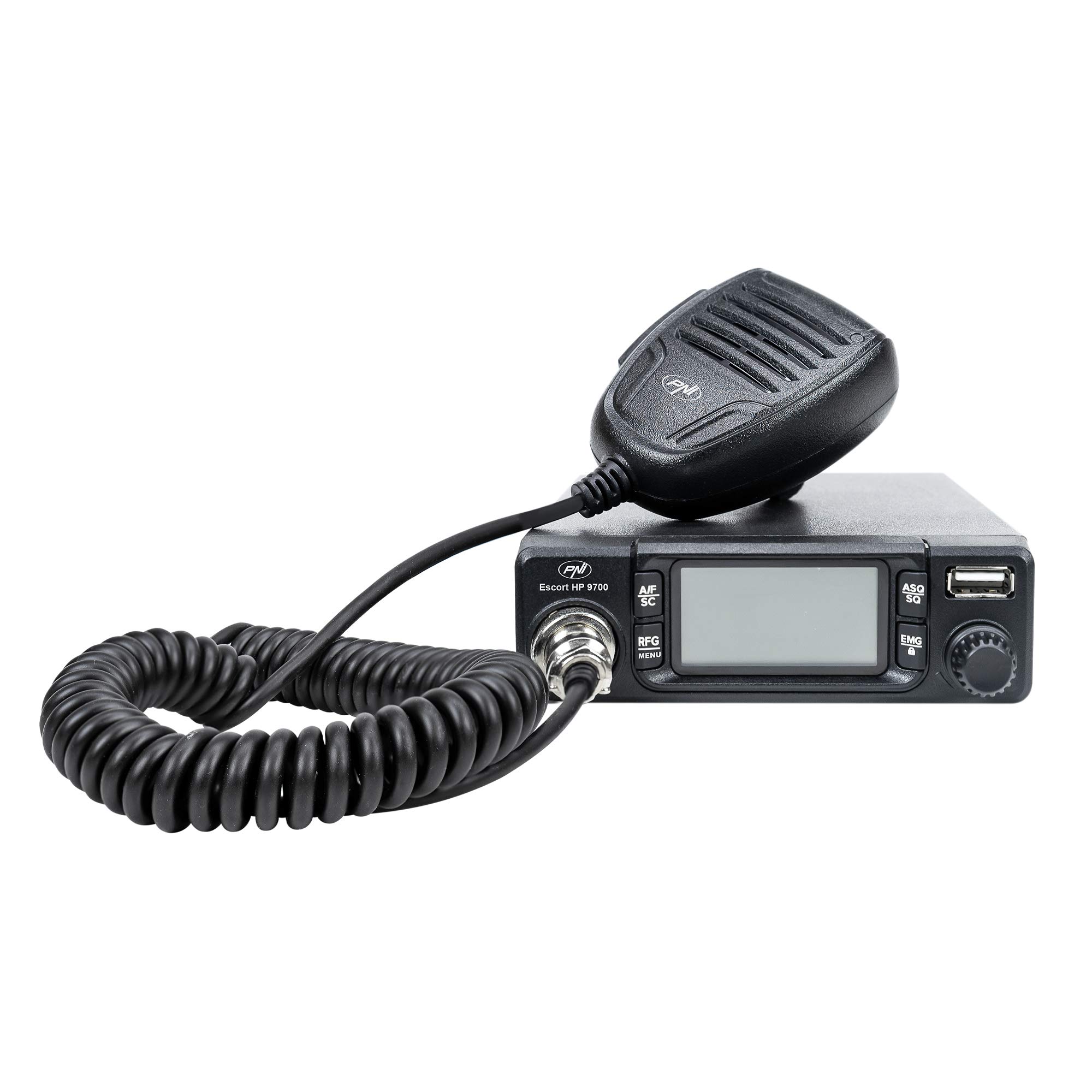 Radio CB PNI Escort HP 9700 USB, ANC, ASQ, Alimentation 12V / 24V, Prise Allume-Cigare Incluse