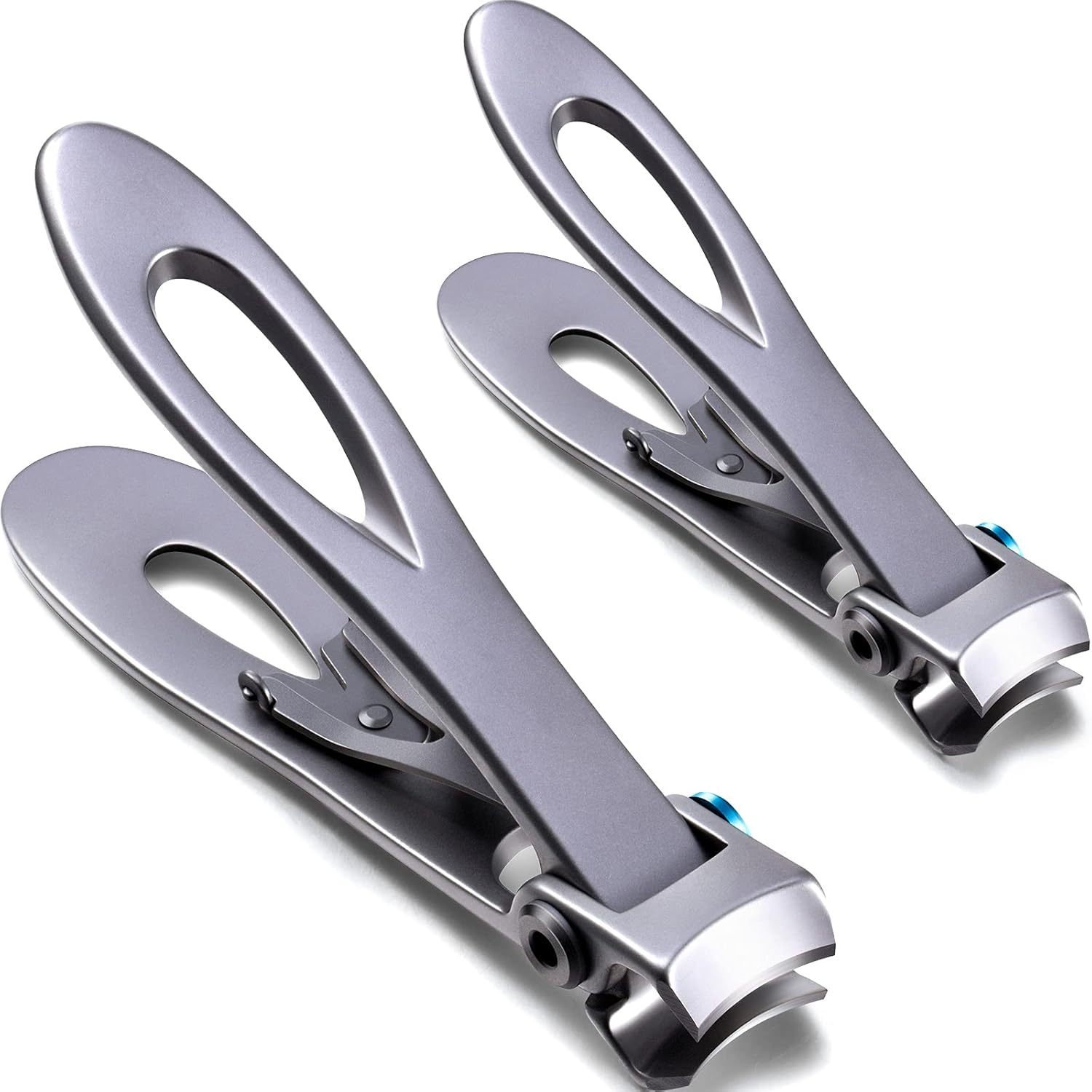 2 Pieces Oversized Thick Nail Clippers Wide Jaw Nail Cutter for Thick Toenails and Fingernails, 15mm Nail Clippers Stainless Steel Toenail Fingernail Clipper Trimmer for Men, Seniors, Adults : Beauty & Personal Care