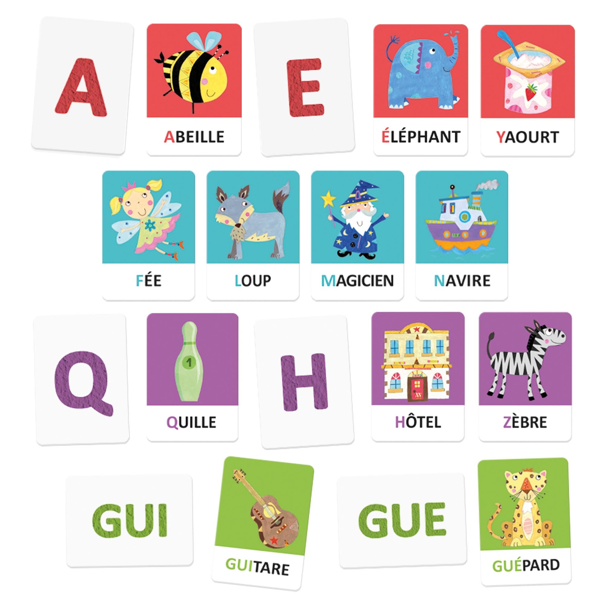Headu Flashcards Alfabet dotykowy i fonetyczny Montessori