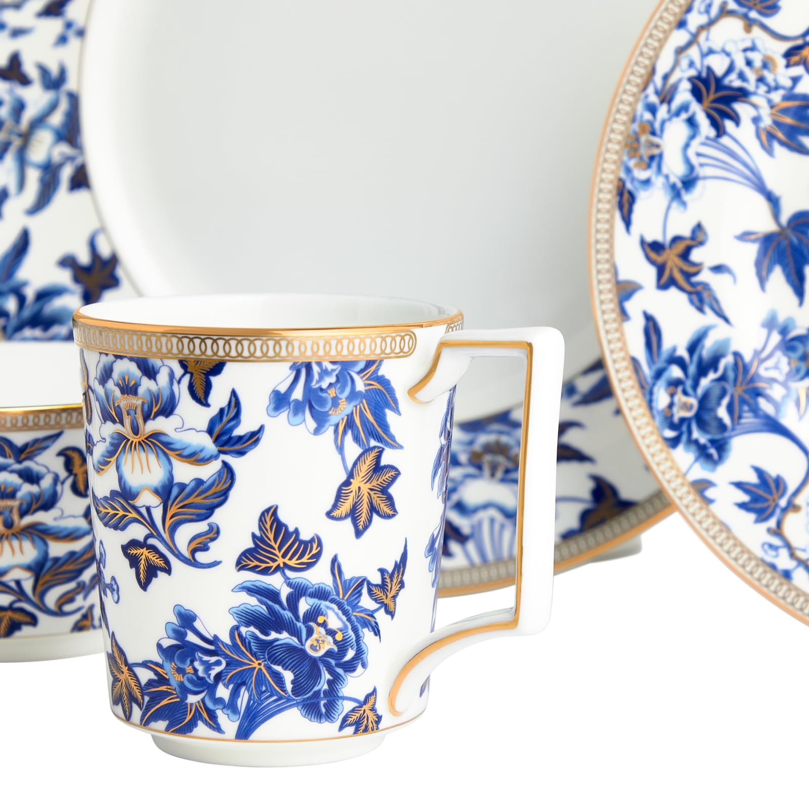 ［新品］ウエッジウッド ハイビスカス　デザートプレート　英国製　希少限定品 ウェッジウッド（Wedgwood） ハイビスカス プレート 20cm