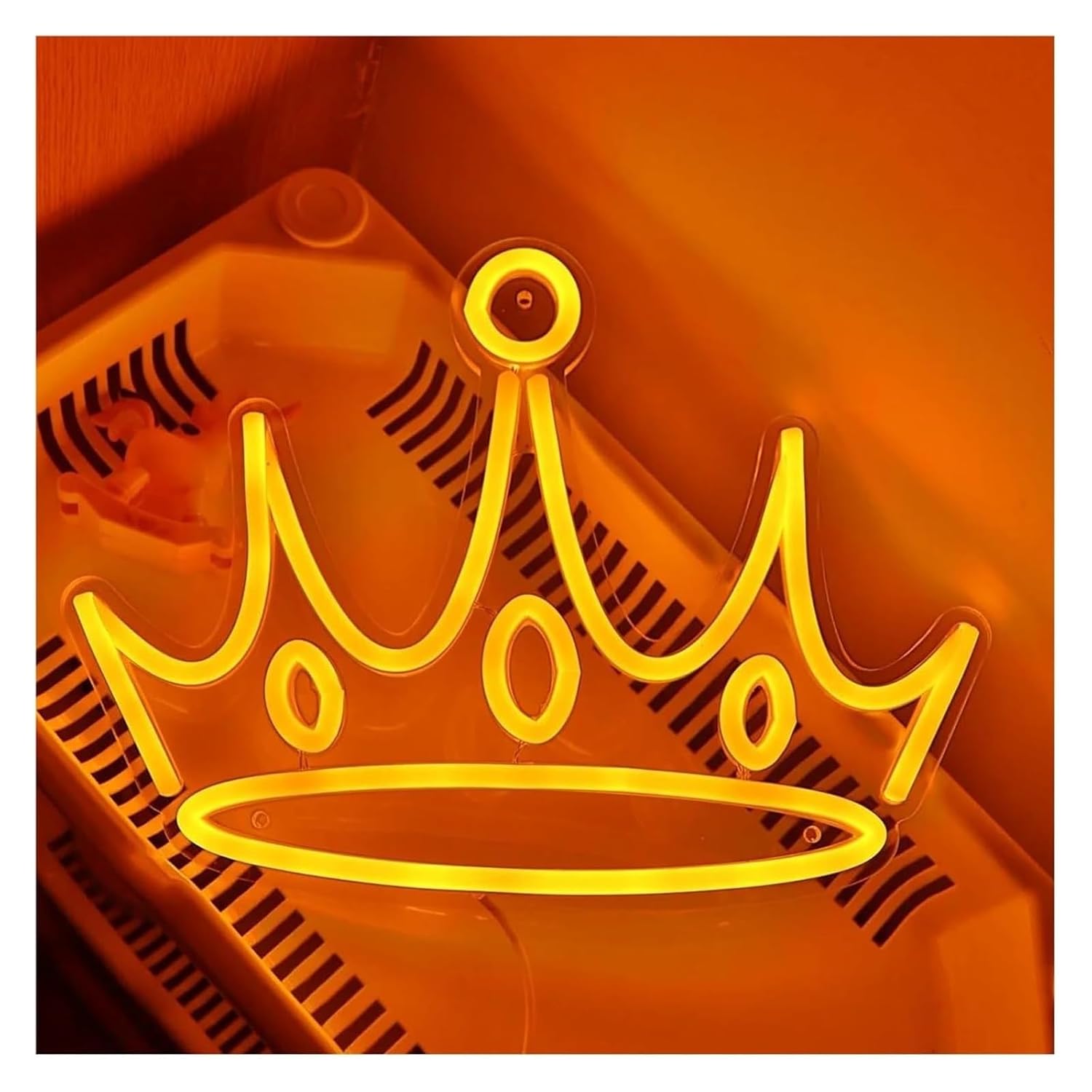 ネオンランプ クラウン用サインランプ ネオンライト 部屋 寝室 バー クラブ パブ 壁用 29.4cm&times;21.9cm