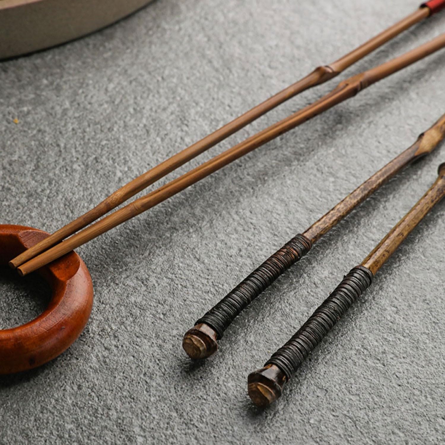 Bacchette, Bacchette di Legno, Bacchette di bambù, Bacchette Appuntite per Famiglie, Bacchette di bambù Riutilizzabili(B 5 Coppie)
