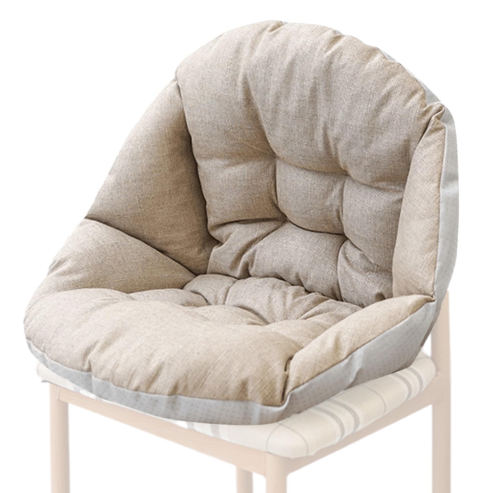 Sedia a uovo da esterno con cuscini, ampia poltrona lounge in rattan, per interni ed esterni, ideale per balcone, patio, terrazza e soggiorno, soluzione accogliente