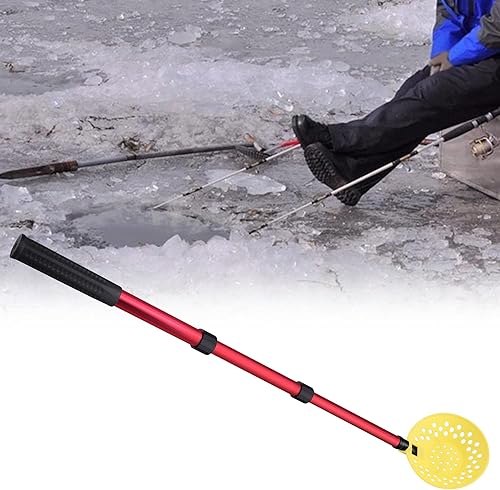 Miniatura 6 de DECOHS Cuchara ajustable para pesca en hielo, pala de pesca en hielo de invierno con mango largo, equipo de pesca en hielo para recoger el hielo
