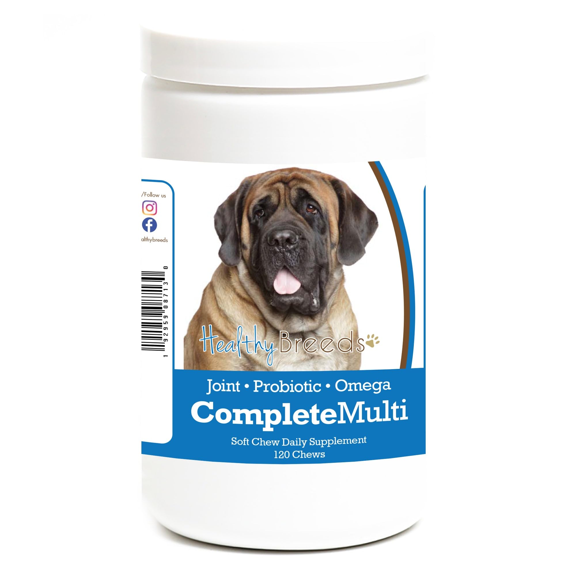 Healthy Breeds Mastiff All In One Multivitamin Soft Chew 120 Count