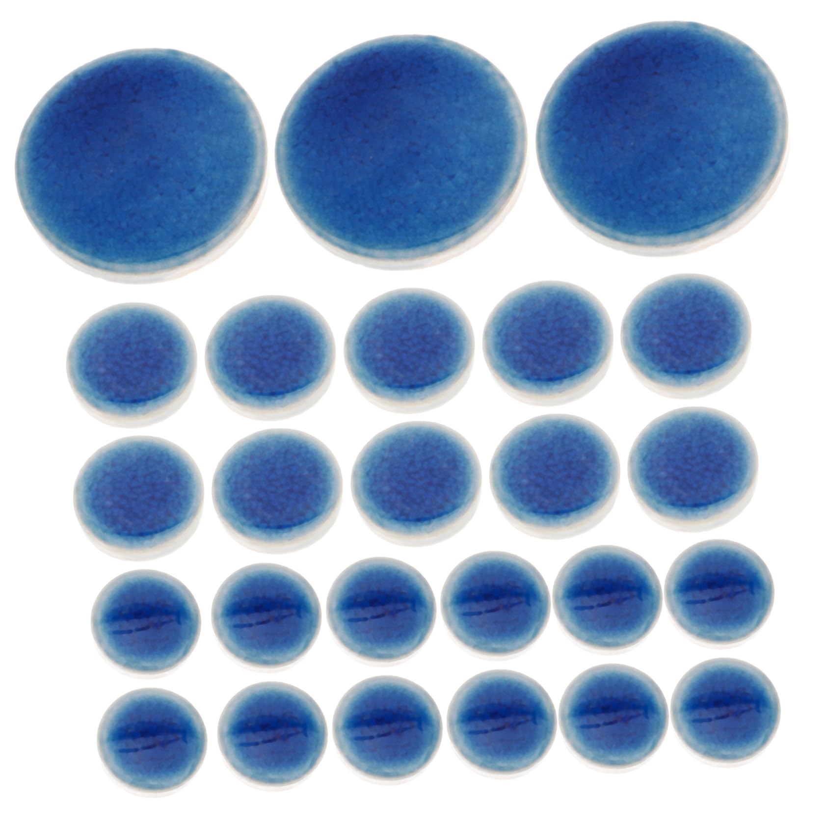 LALAFINA1 Ceramic Mosaic Tile Mosaic Supplies for Craft Projects Mosaic Craft Supplies Mosaic Kits Diy Supplies Mosaic Ceramic Round Crafts Ceramics