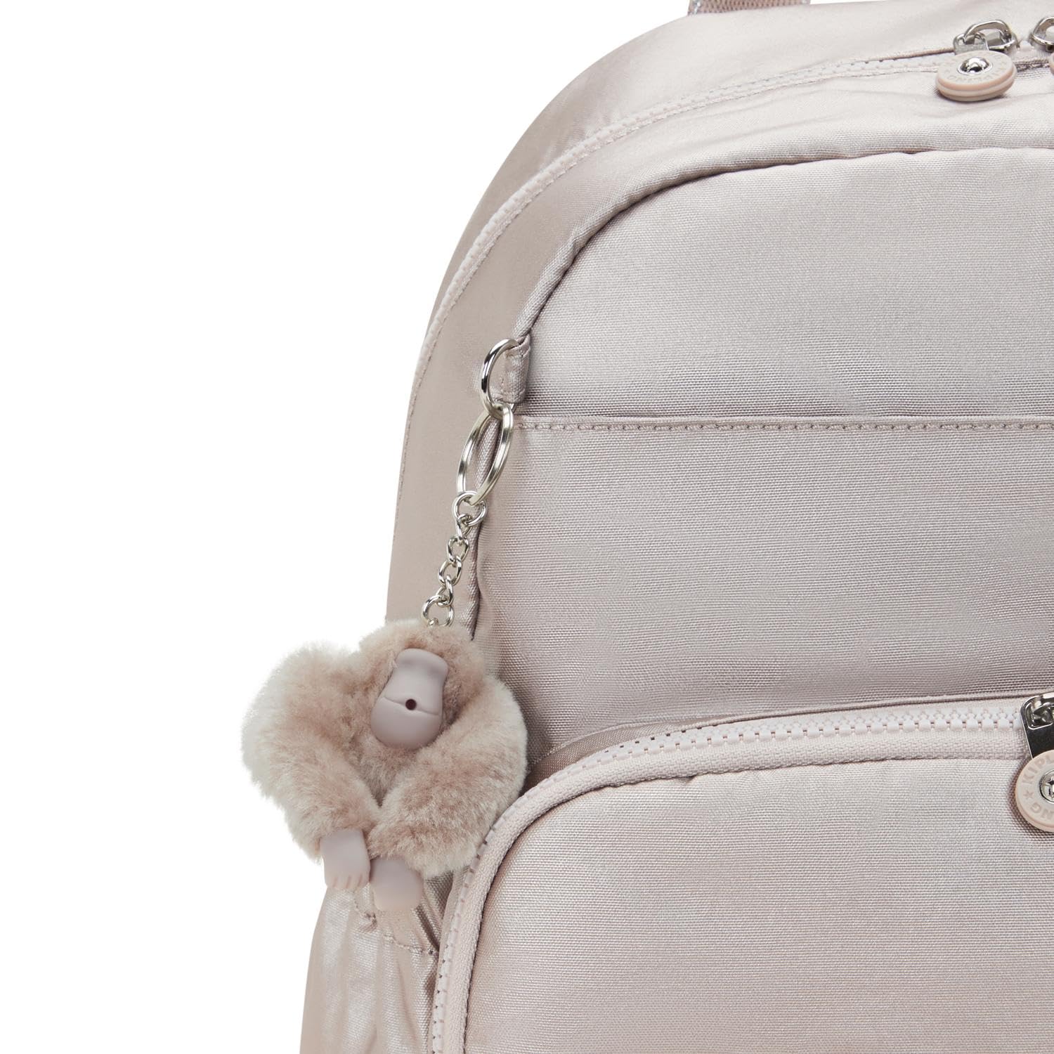 Kipling Maisie Mochila para bebé, Metallic Glow (Plata)