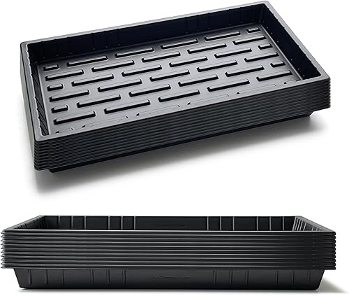 Miniatura 9 de Shallow 1020 - Bandejas planas especializadas para sostener y transportar 200 bandejas de plántulas de enchufe celular (altura es de 1.3 pulgadas)