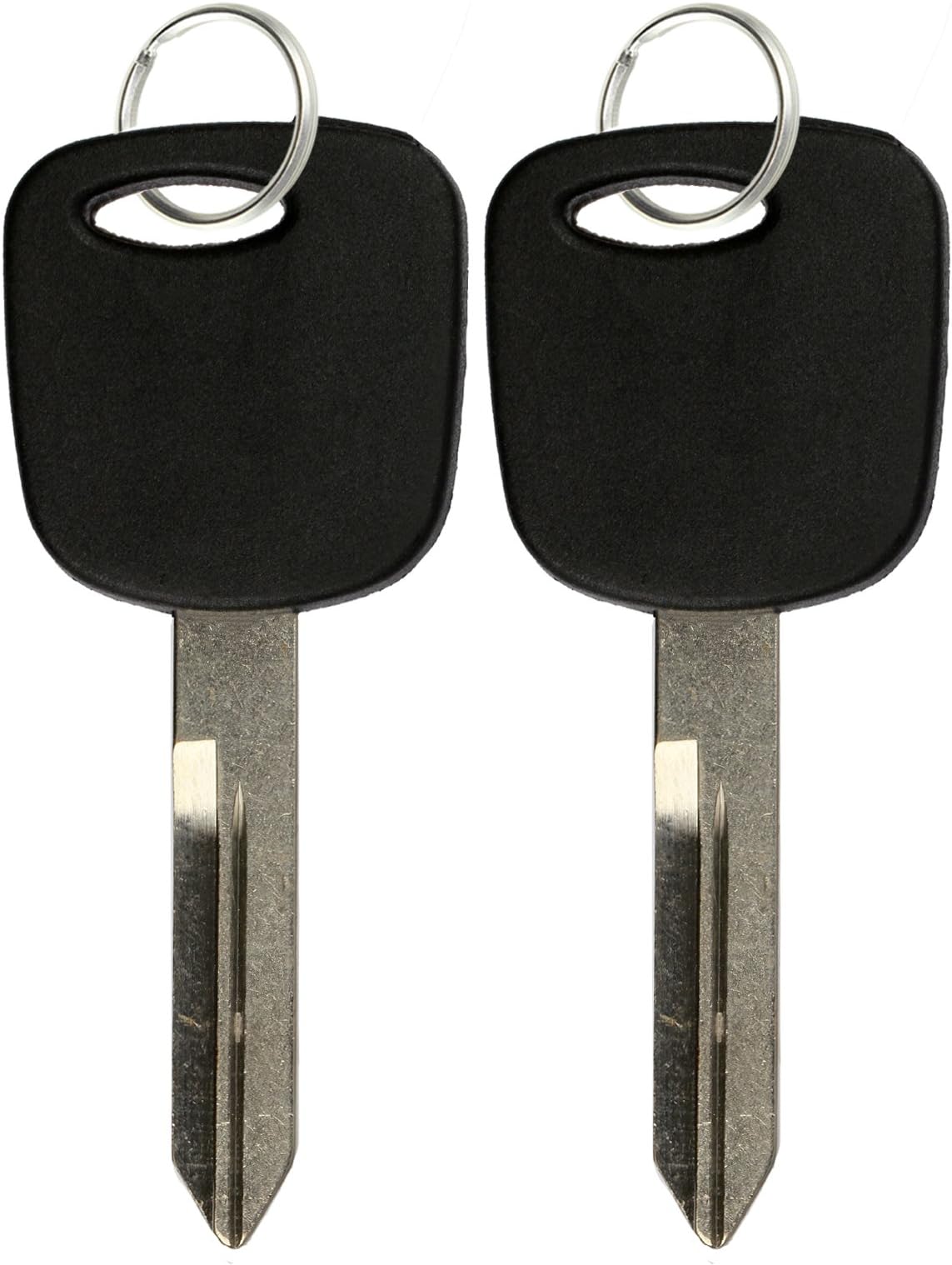 2 KeylessOption Replacement Uncut Ignition Chipped Key Transponder Blank Compatible with 4C