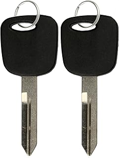 2 KeylessOption Replacement Ignition Chipped Key Transponder Compatible with Ford 4C H72