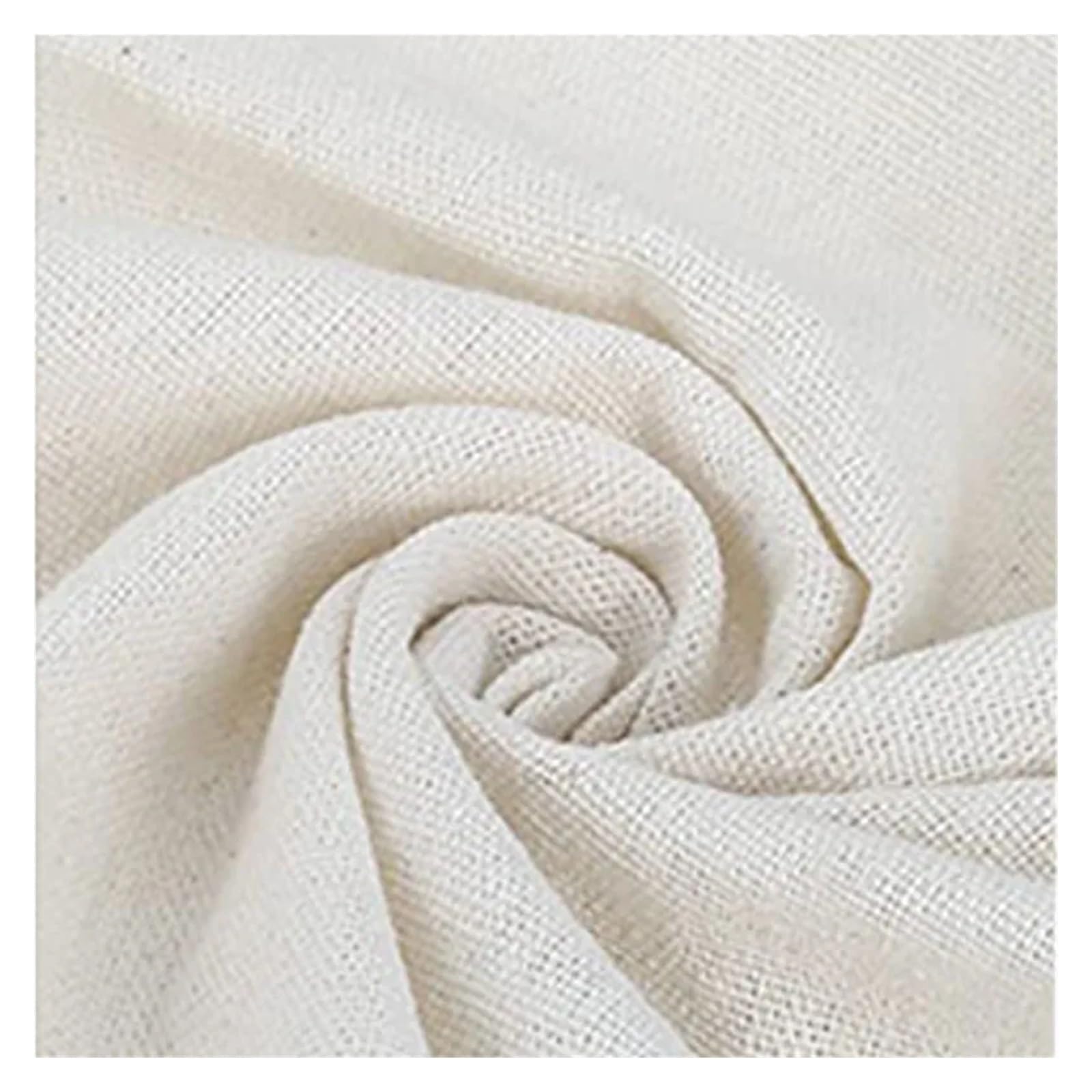 Kategoria: Naturalne linne wstążki, Tkanina lniana Multicolor 0,5-5x1,5m do szycia rękodzieła dekoracyjnego na zasłony(White,3X1.5m)