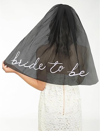 Bride To Be Embroidered Veil - Bride Veil for Bachelorette