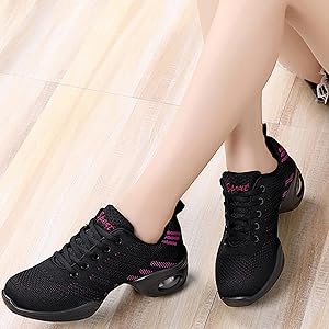 Zapatos Con Amortiguación Para Caminar Para Mujer Con Tonos Dual Y