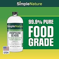 Vista 3 de Propilenglicol de grado alimenticio – 99.9% de pureza – 32 onzas – Ecológico, sin OMG, hidratante, solvente, emulsionante, humectante – jabones