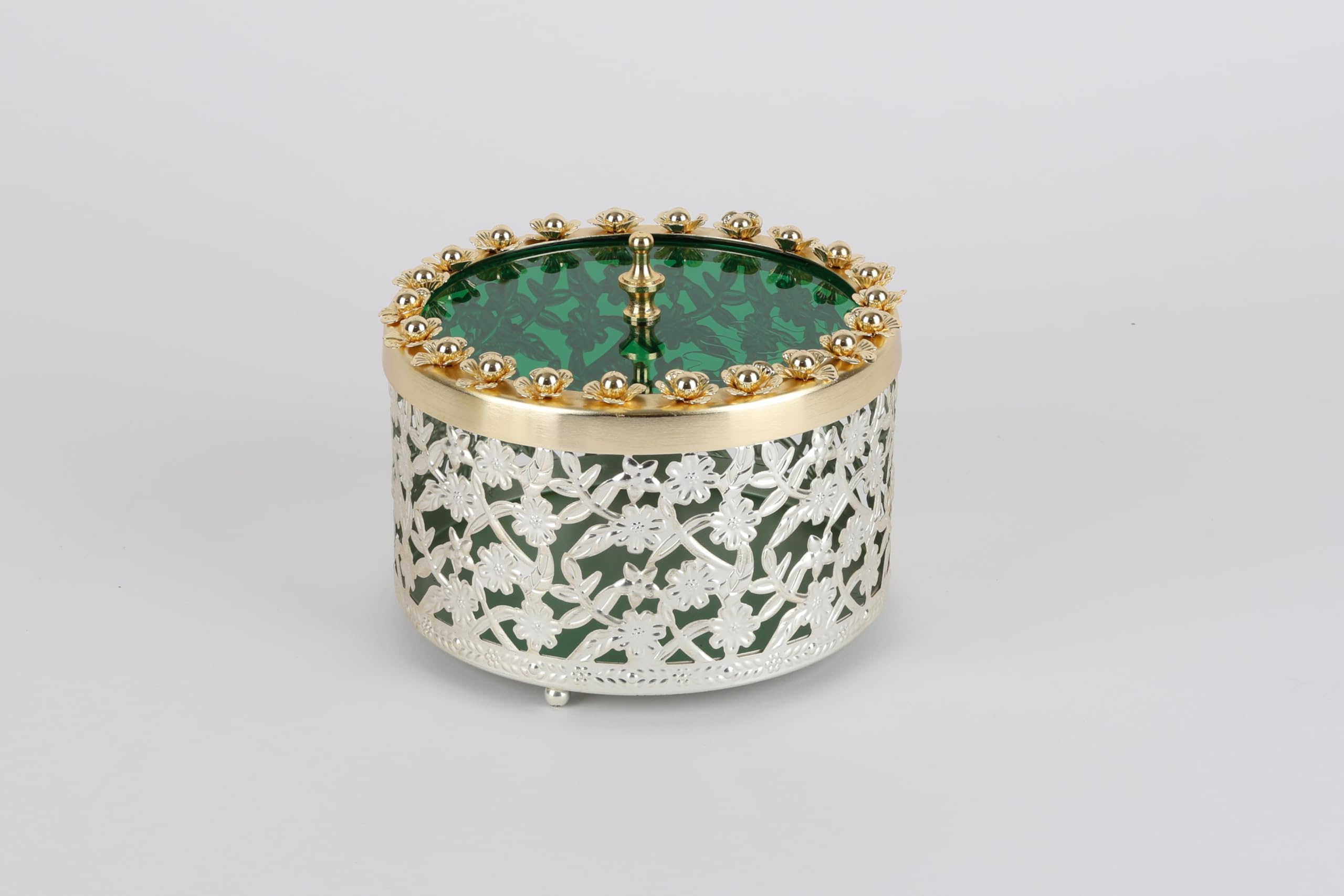 Serving Tray with Lid and Handle, Snack Tray with Lid, Handmade Dry Fruit, Snack Box Container,Kitchen Food Storage Organizer for Snack,Almonds, Dates, Nuts, Candy, Nut, Ramadan Eid Gift