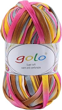 golo T-Shirt Crochet Yarn for DIY Knitting Bulky Yarn for Hand Knitting