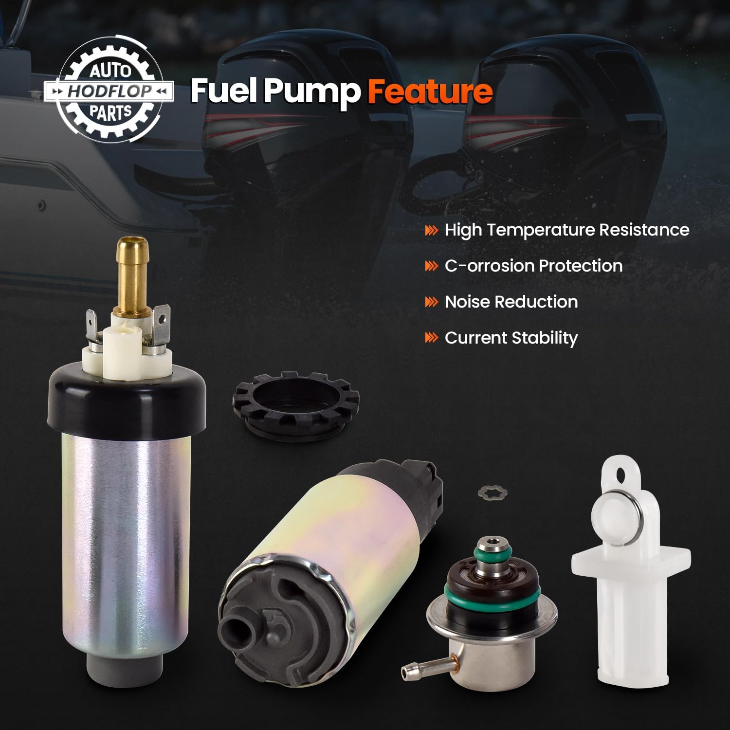 866170A01 866169T01 Dual High and Low Lift Pressure Fuel Pump Compatible with Mercury Mercruiser 305 350 377 496 5.0L 5.7L 6.2L 8.1L Engines 1984-2020 864650A05, 8M0047215, 880596T58, 30810049T