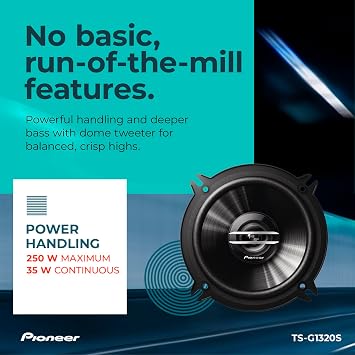 PIONEER G-Series TS-G1320S 5.25 2-Way Coaxial Car Speakers 250W Max