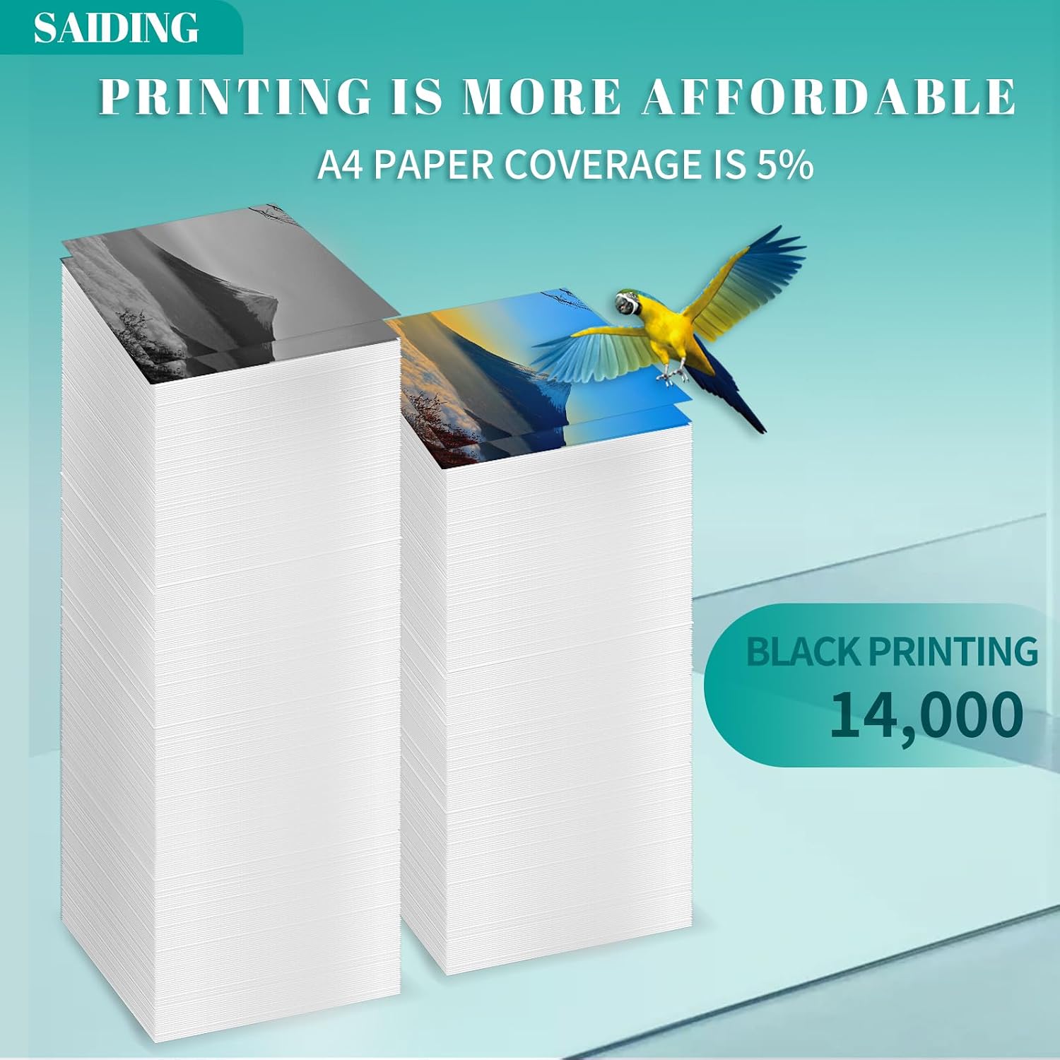 SAIDING High Yield IM350 IM 350 Toner Cartridge Replacement for Ricoh 418132 with IM350 IM 350F IM 350FSE 14000 Printer (1 Black)