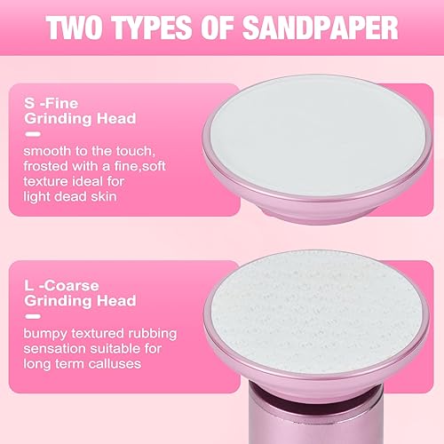 Miniatura 3 de Removedor eléctrico de callos para pies, limas eléctricas para pies y mujeres, herramienta de pedicura para pies y piel muerta, buen regalo para