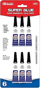 BAZIC Products 3g / 0.10 Oz. Super Glue (6/Pack)