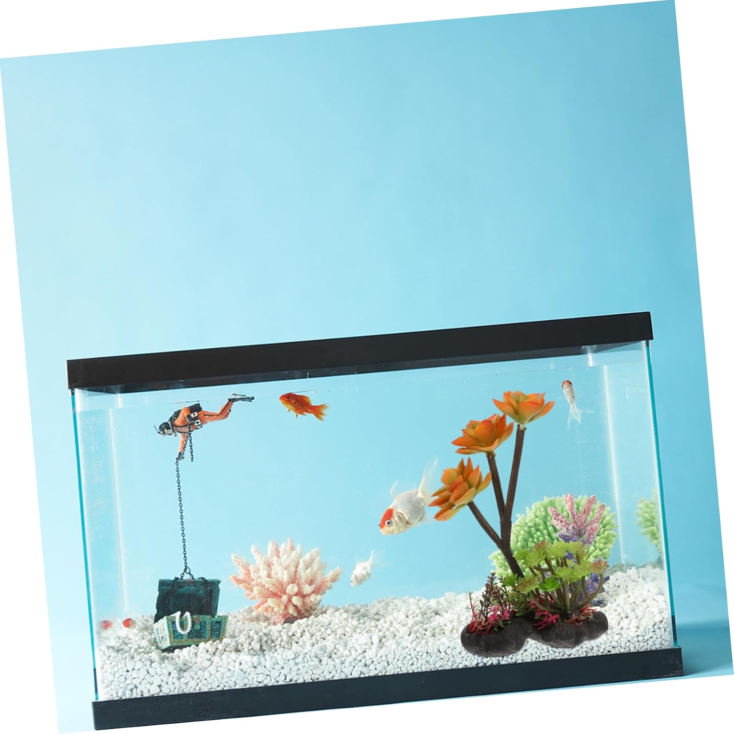 ULTECHNOVO Artificial Aquarium Plant Decor Simulation Plants for Fish Tank Water Resistant Plastic Landscape Decoration for Aquariums and Terrariums