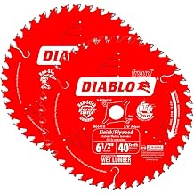 Diablo 6-1/2" x 40-Tooth ATB Precision Finishing Saw Blade 2-Pack