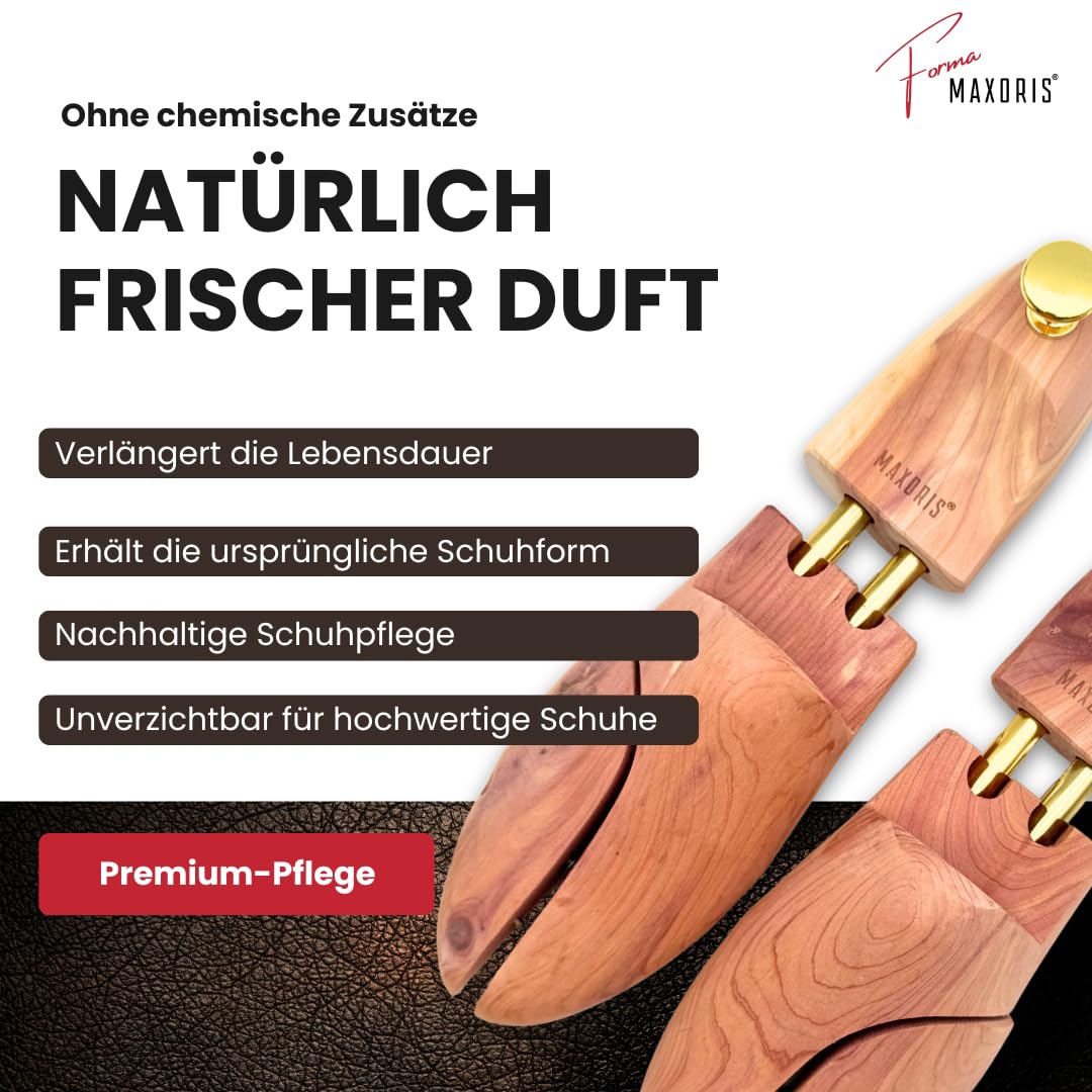 Schuhspanner aus Zedernholz 5 Paar Forma - Schuhdehner Herren und Damen