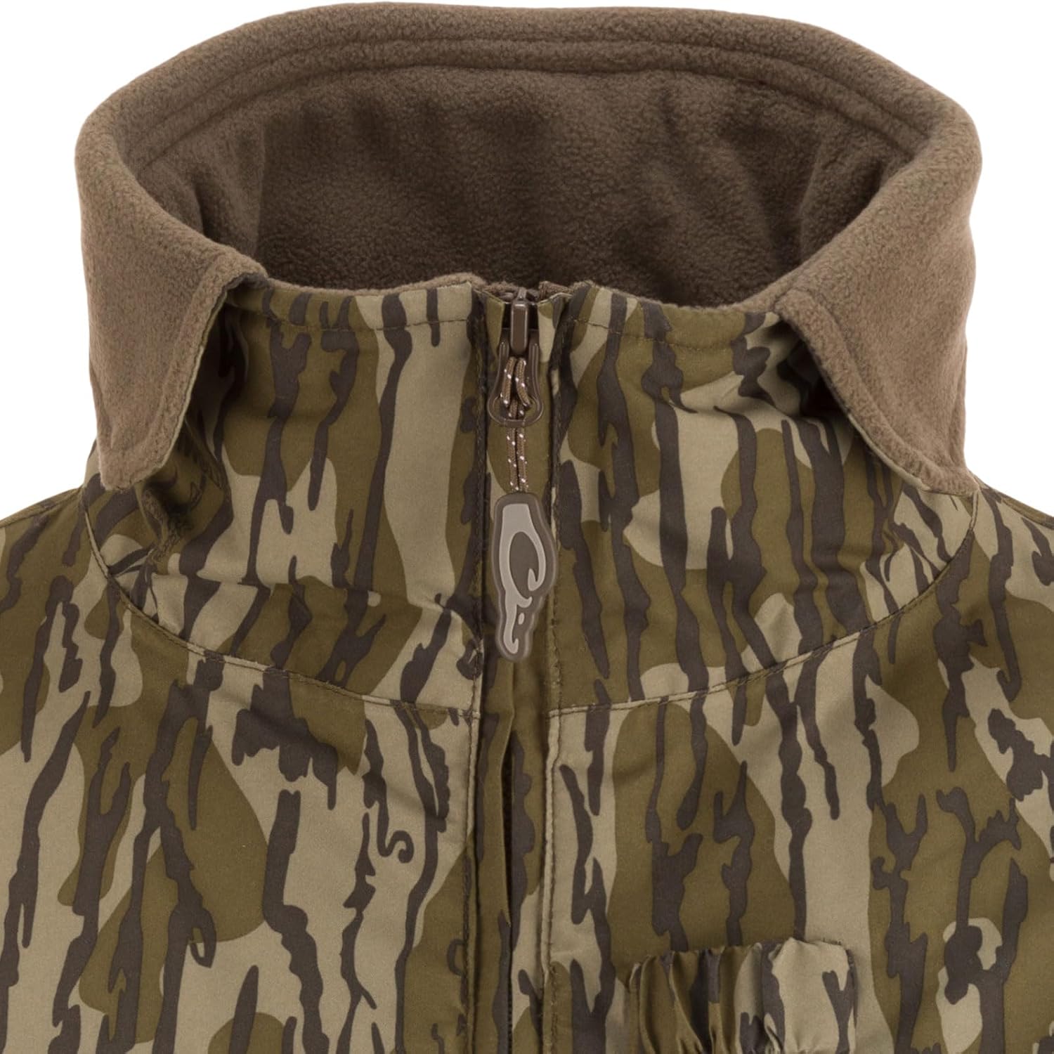 Drake Waterfowl Men's MST Waterproof Fleece-Lined 1/4 Zip Hunting Windproof Breathable Pullover Jacket with Multiple Pockets