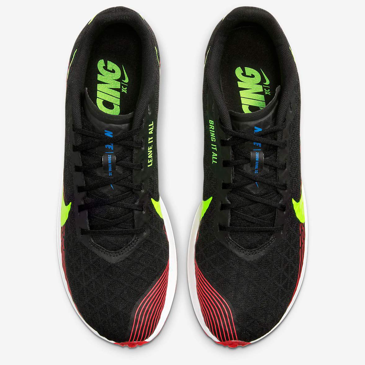 Nike Zoom Rival XC Track Spike Shoes Mens AJ0851-005 (Black/Volt-), Size 11