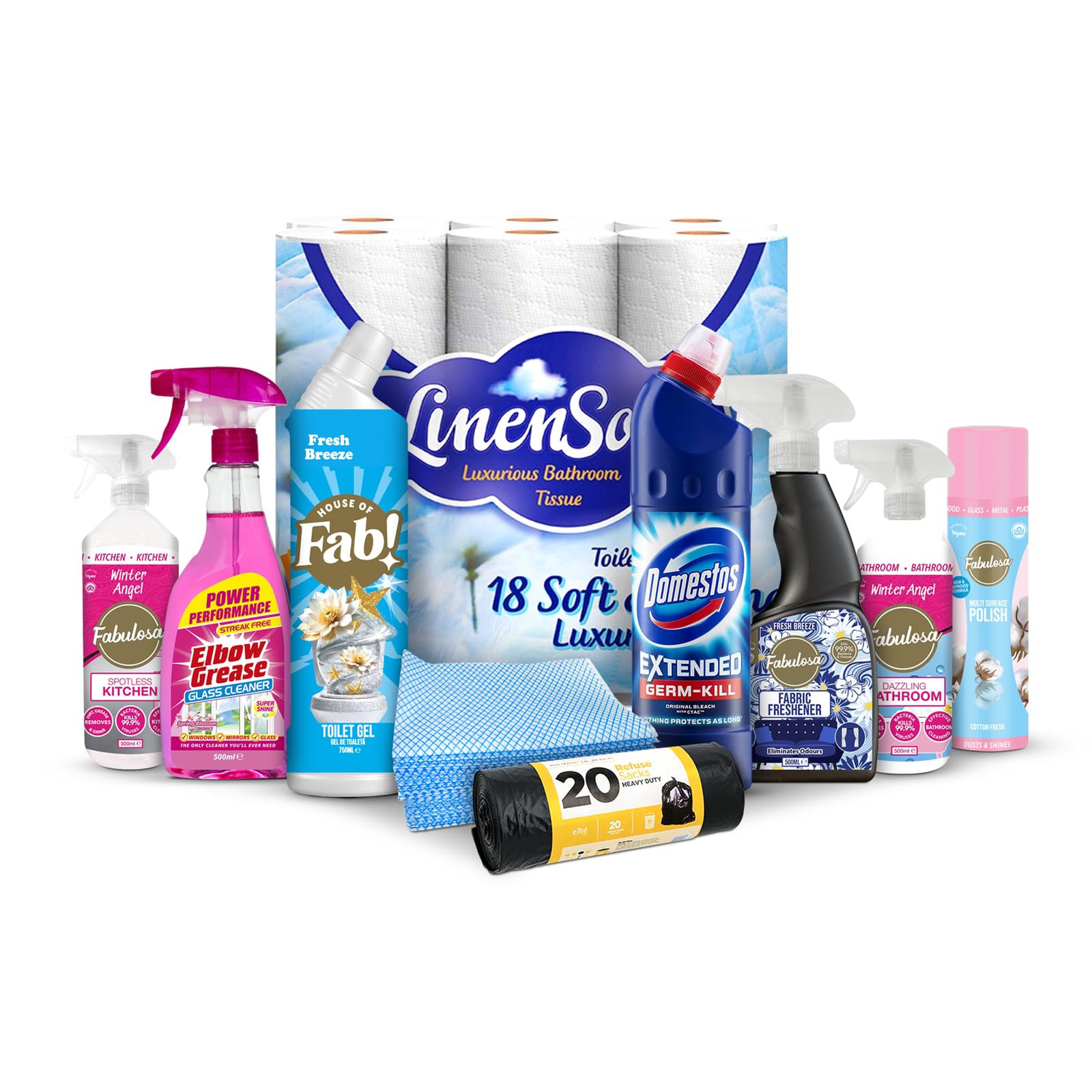 FabFinds Vegan Mega Household Cleaning Bundle 10-Piece