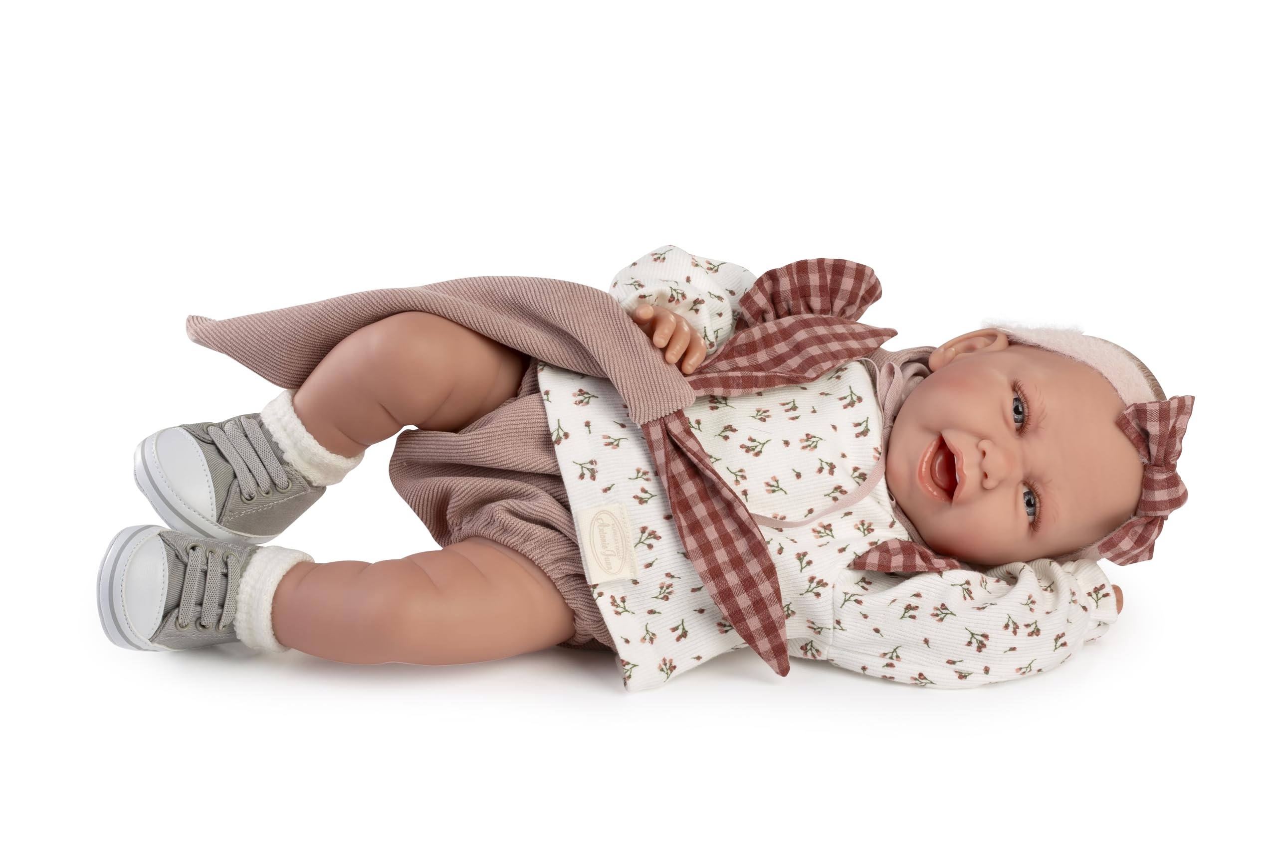 Muñecas Antonio Juan Recién Nacida Carla con Vestido Doudou, Muñeca Realista 42 cm, con Accesorios y Chupete