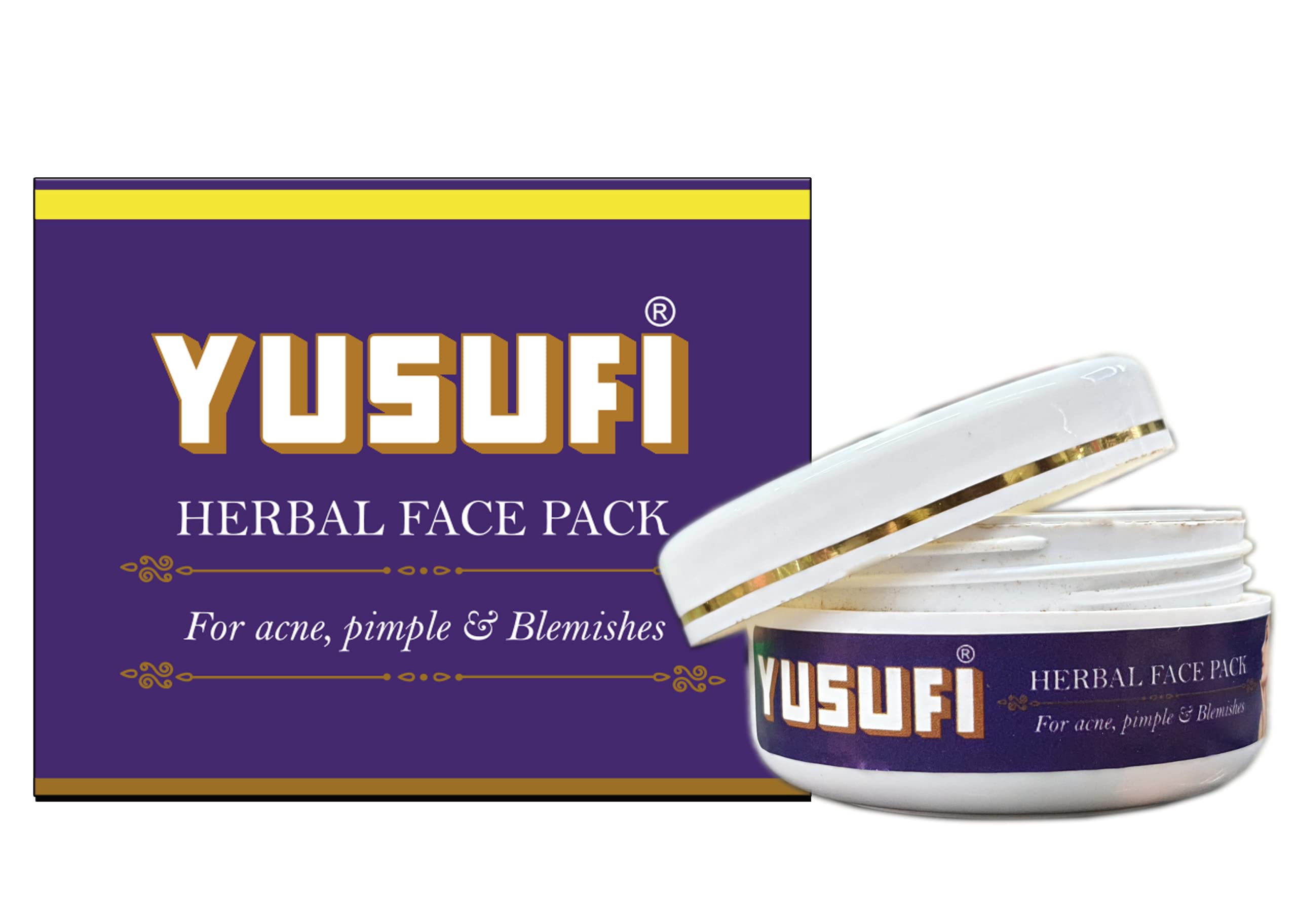 Yusufi Herbal Face Pack - Pack of 3 - Each box of 35 gm.  Yusoki Cream White Queen/Full Size Faux Fur Blanket 90"x90" Without Pillows Big Soft Plush Sherpa Throw Weighted Blanket Large Fuzzy Lightweight Warm Puffy Fluffy Blanket for Bed