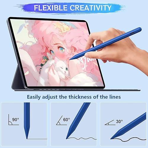 Miniatura 4 de Lápiz óptico para iPad A16109 generación, carga rápida de 10 minutos para Apple Pencil y iPad Pen, compatible con iPad A1610th9th8th7th6Pro 13