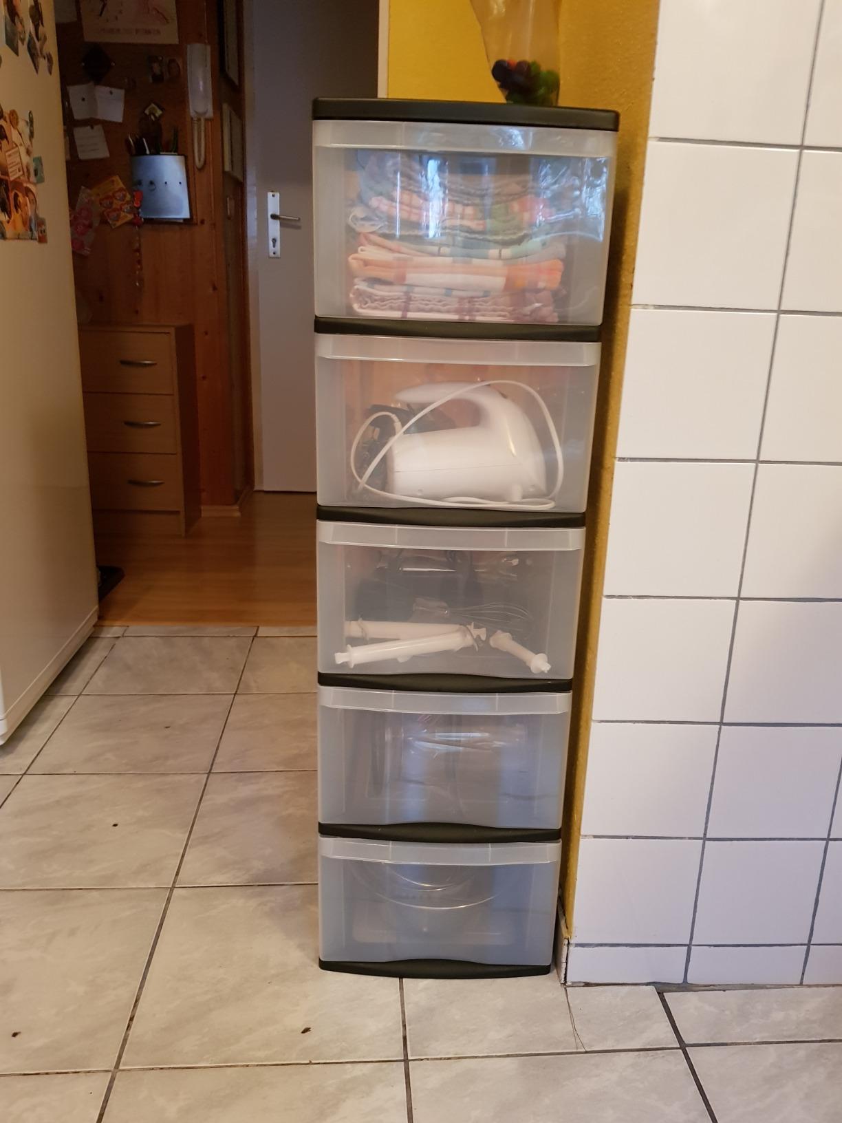 Schubladen-Turm A4 Kunststoff, Stapelbar | 93488