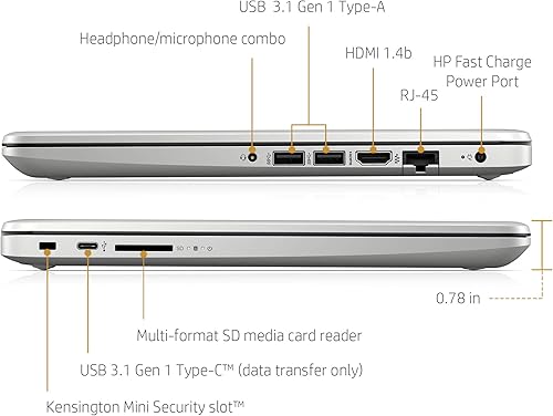 Miniatura 3 de HP 14" HD AMD Ryzen 3 3.5GHz 4GB 128GB SSD Radeon Vega 3 Webcam Windows 10 Laptop