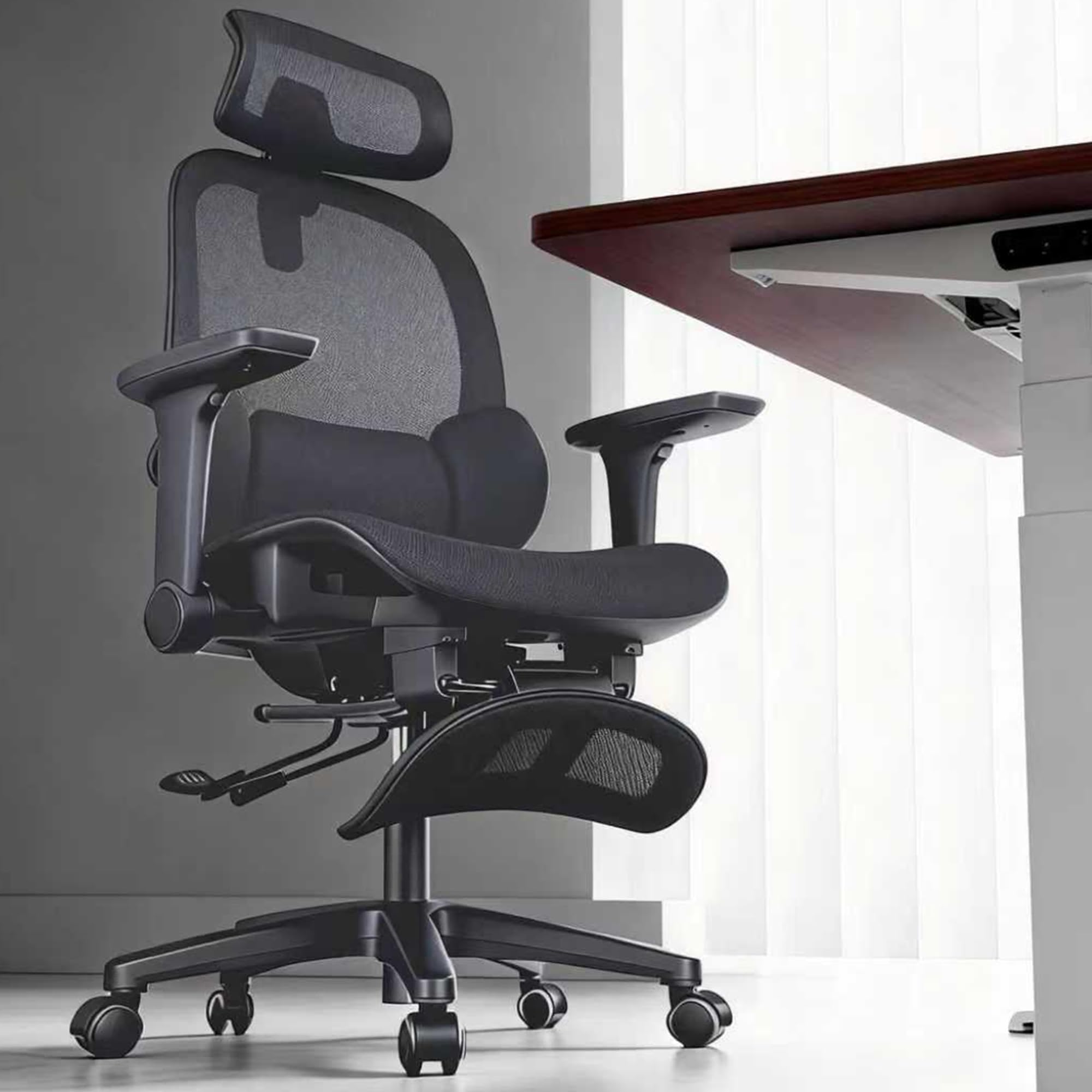 Amazon.co.jp: NATURFEN オフィスチェア メッシュ デスクチェア 独立型