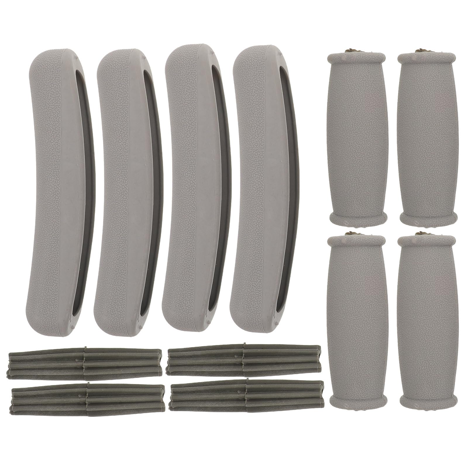 Zestaw 2 nakładek na pachy – gumowe poduszki na dłonie do kul z uchwytem i rdzeniem rączki – akcesoria wspomagające chodzenie dla osób starszych, podparcie pach