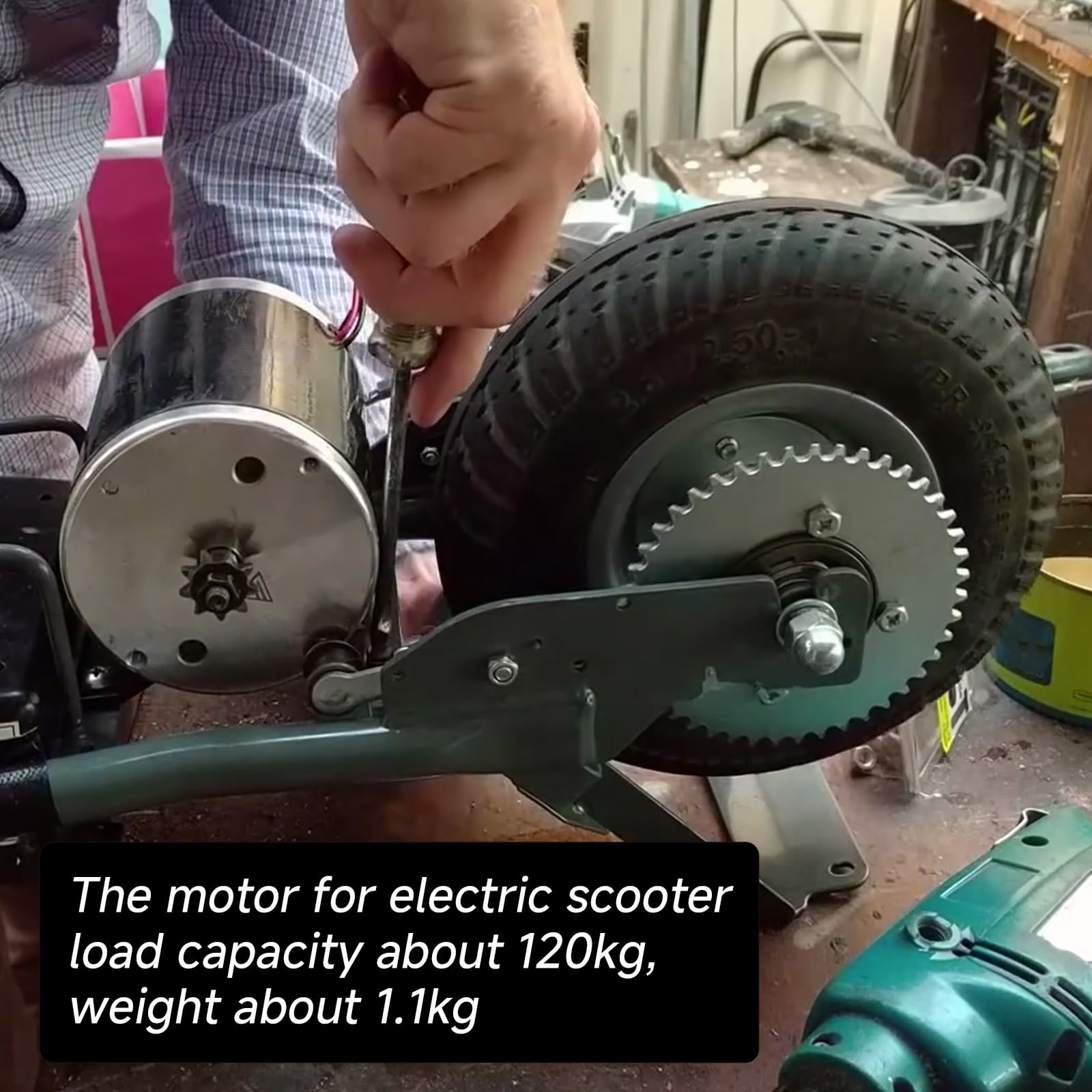 Gebürsteter Motor, MY6812 12V 120W Hochgeschwindigkeits-Elektroroller-Motor mit 9 Zähnen, Bürstenmotor DC für Elektro-Klapproller, Mini-Dirt-Bike-Ersatzteil